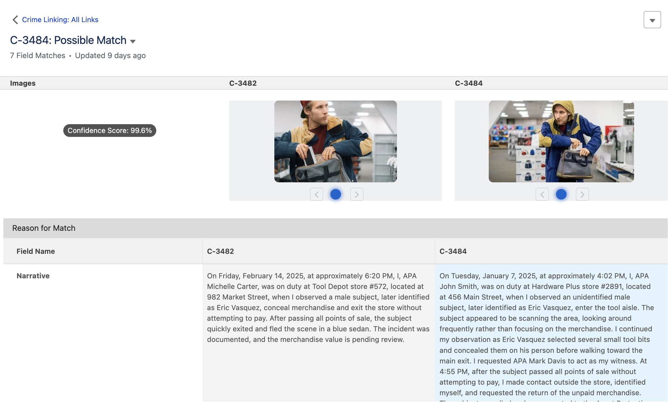 Complex Investigations with Crime Linking Module preview 1